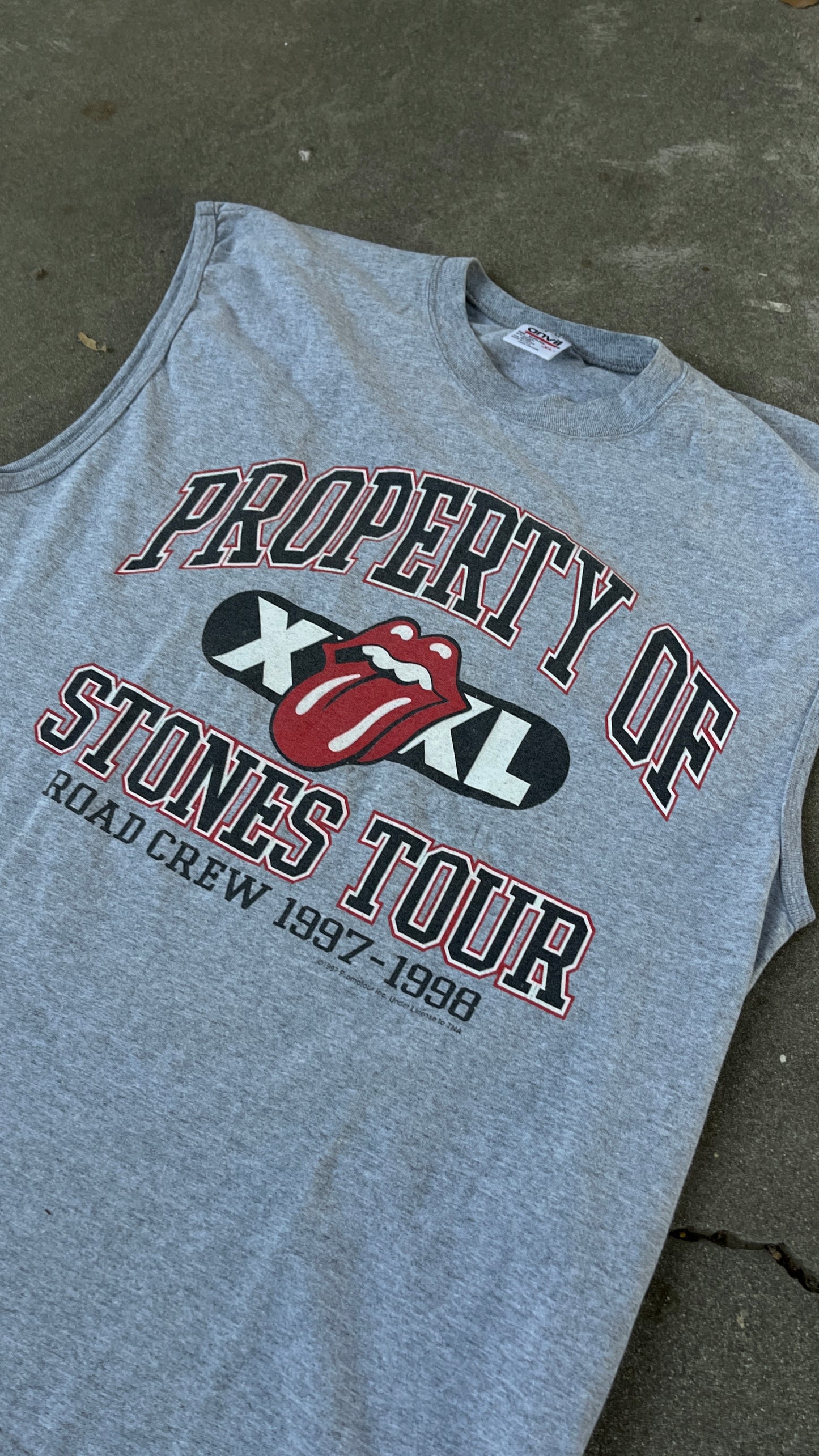 Rolling Stones 1997 Road Crew Tank Top  Size: XLarge